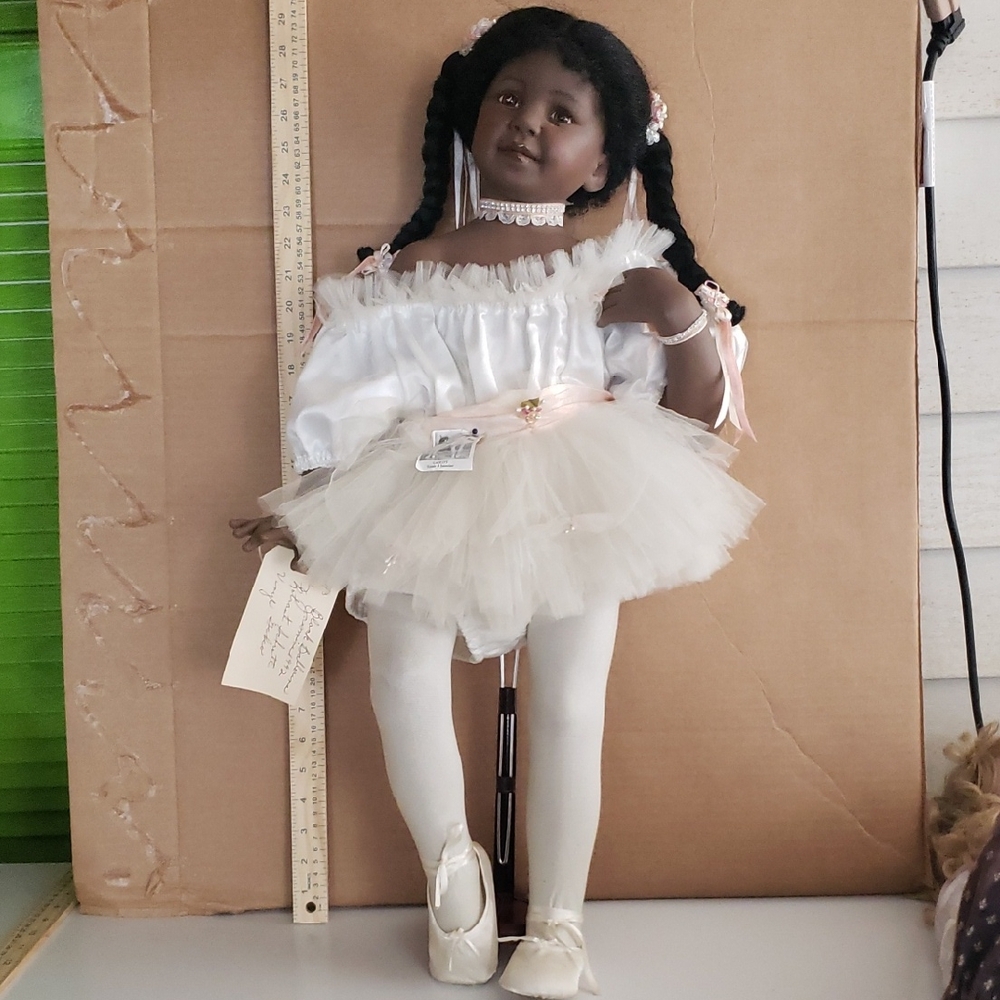 1990 THE GREAT AMERICAN DOLL COMPANY. Elegant Ballerina Doll with White …